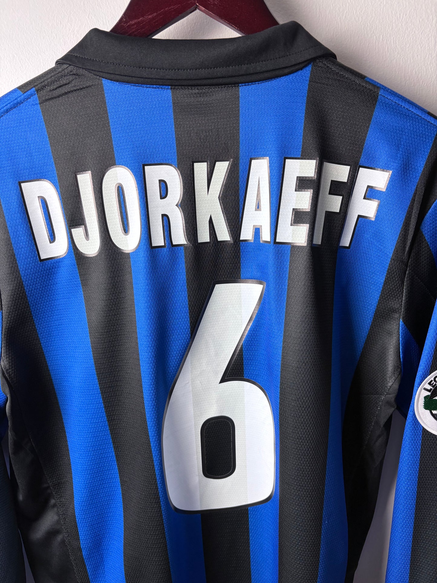 Vintage #6 Djorkaeff inter Milan 1999/00 Home Long Sleeve Shirt