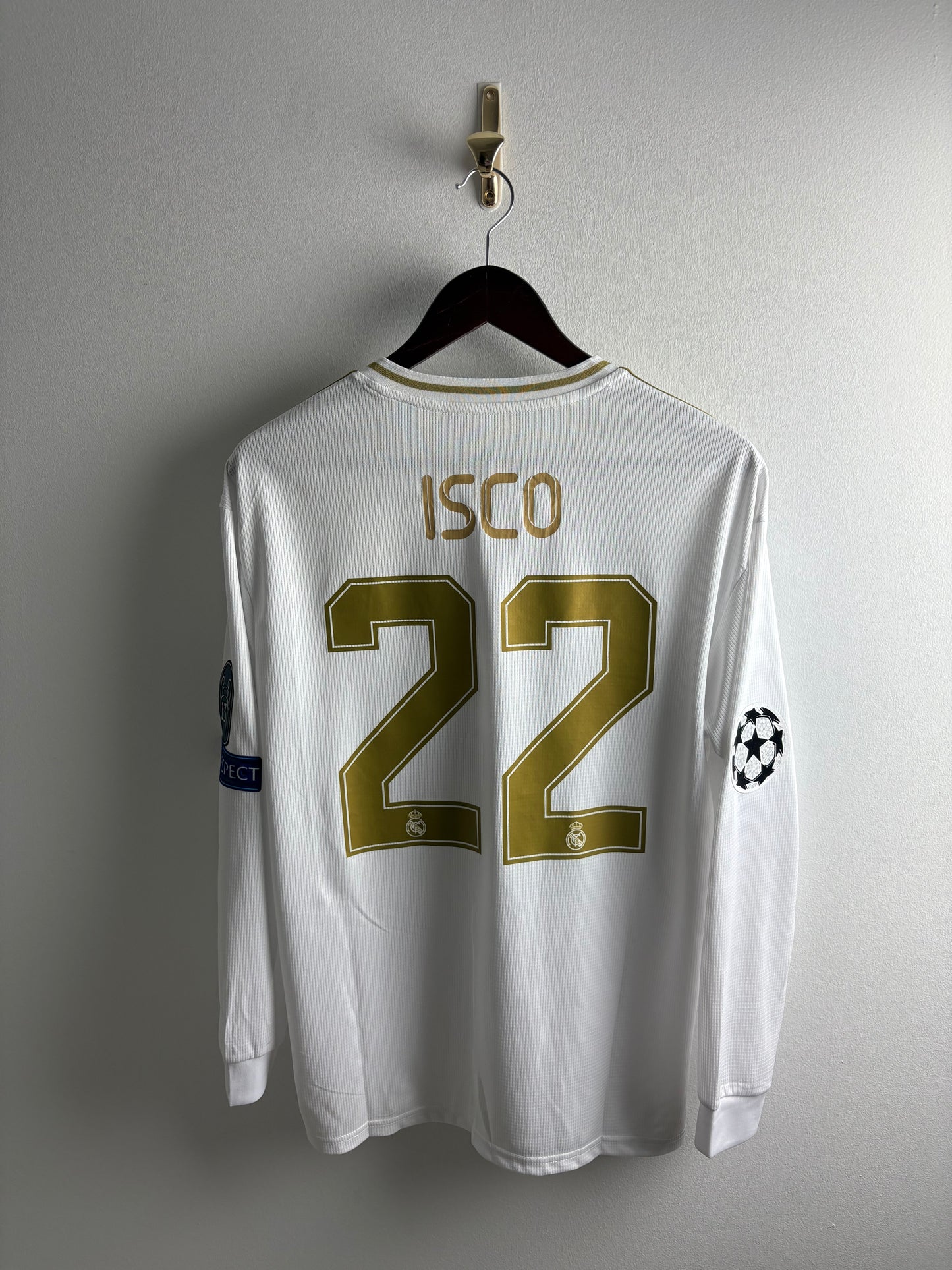 Vintage 22 Isco Real Madrid 19/20 UCL Long Sleeve Jersey