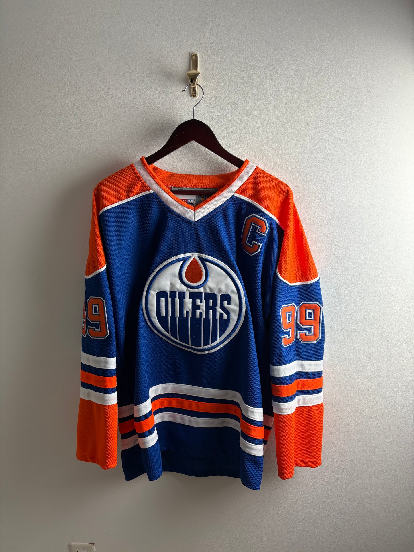Vintage #99 Wayne Gretzky OILERS Hockey Jersey CCM