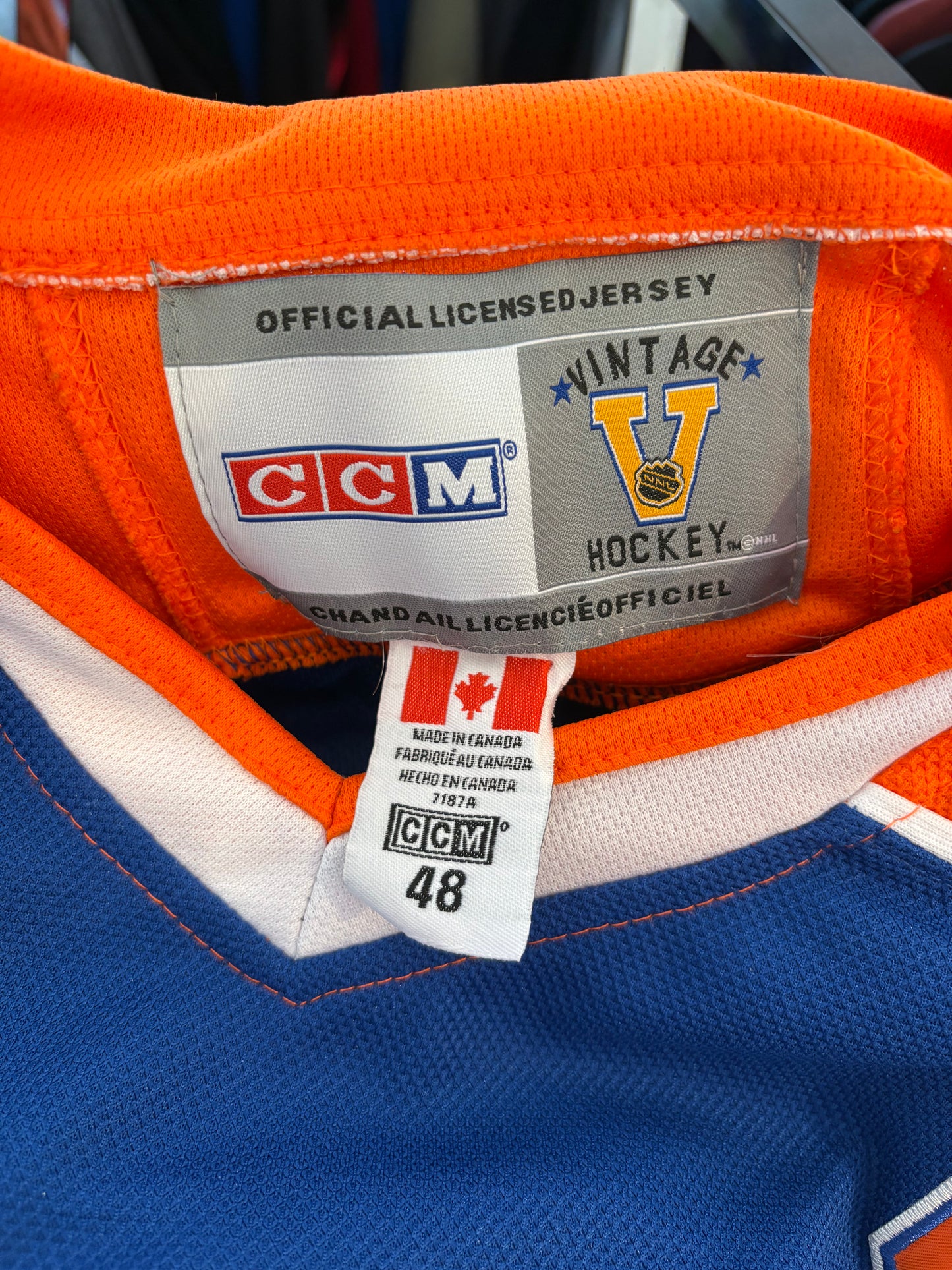 Vintage #99 Wayne Gretzky OILERS Hockey Jersey CCM