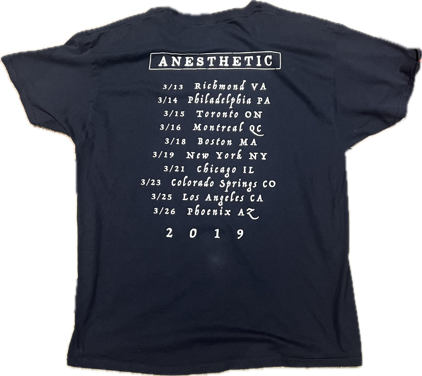 Vintage Mark Morton Anesthetic Black T-Shirt Men‰۪s XL