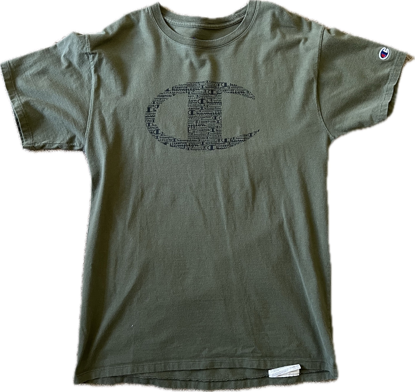 Vintage Champion T-Shirt Olive Army Men‰۪s M
