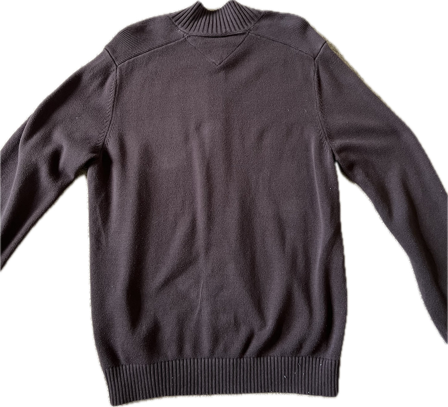 Vintage Tommy Hilfiger Full Zip Sweater Brown Men‰۪s L