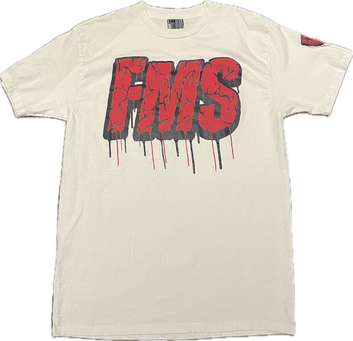 Vintage 00s Y2K BNWT Famous Stars & Straps Dead-stock Graphic White T-Shirt Men‰۪s XL