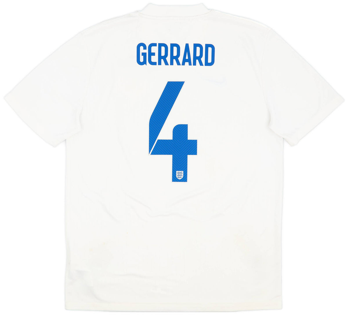 Authentic Gerrard #4 England 2014-15 Home Football