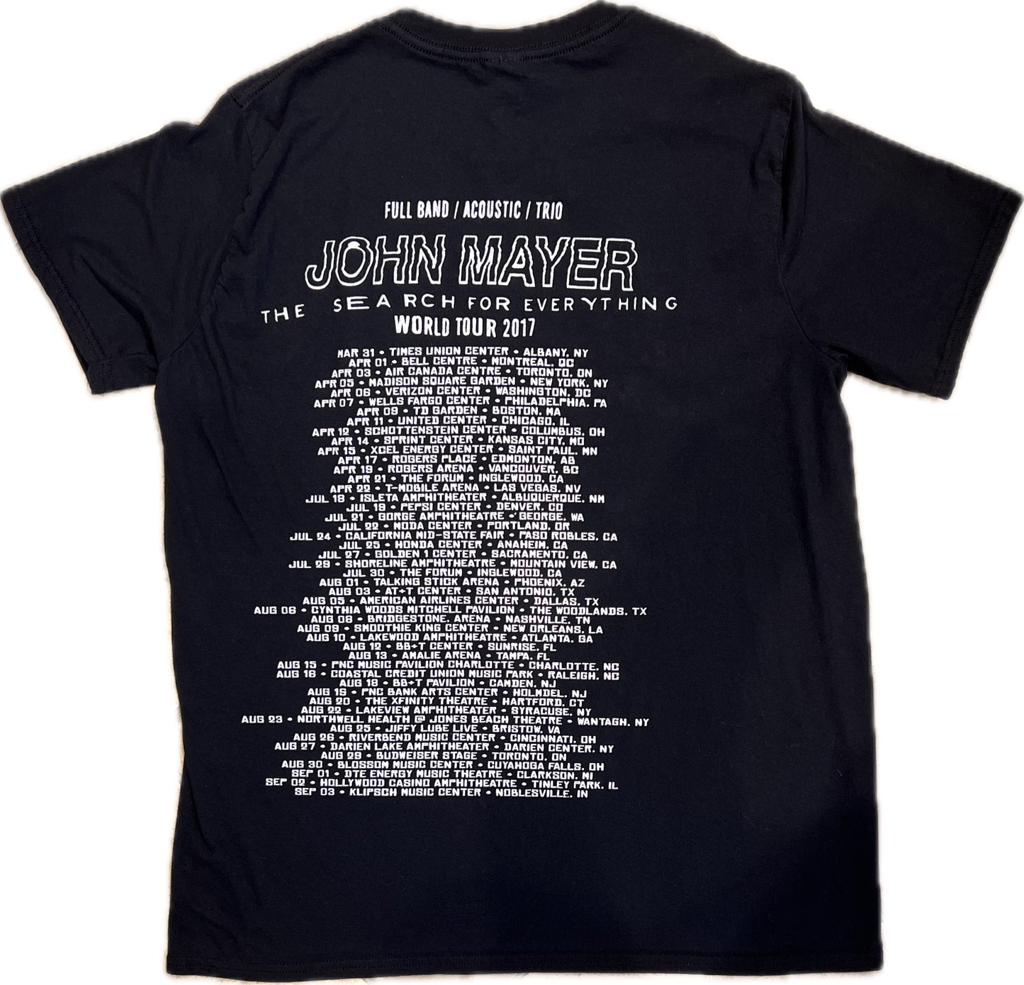 Vintage John Mayer 2017 World Tour T-Shirt Men‰۪s L