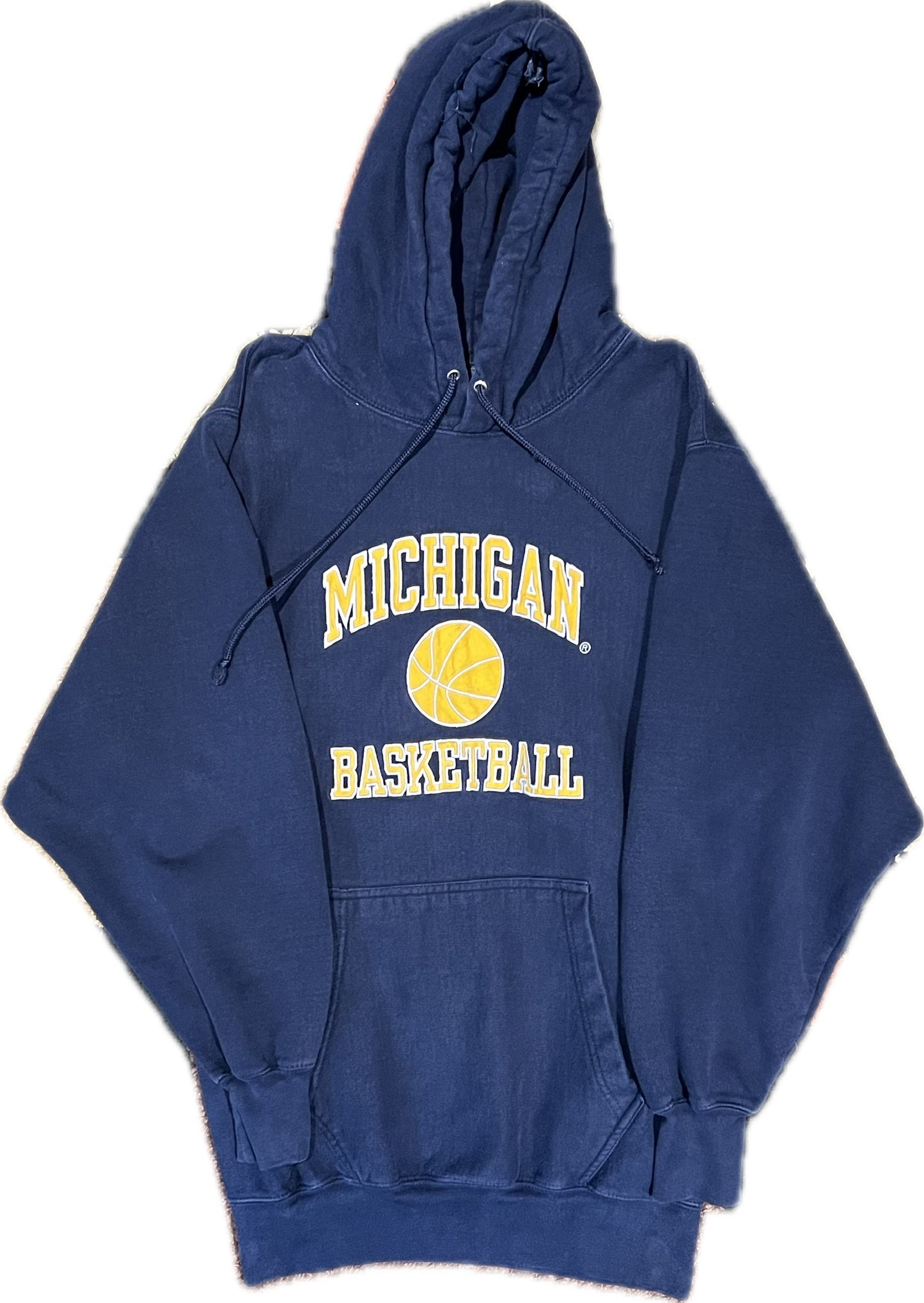 Vintage Michigan Wolverines Basketball Icon Pullover Hoodie Navy Men‰۪s M