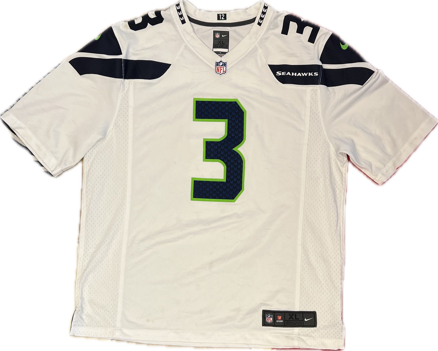 Vintage Russel Wilson Seattle Seahawks Football NFL Jersey Men‰۪s XL