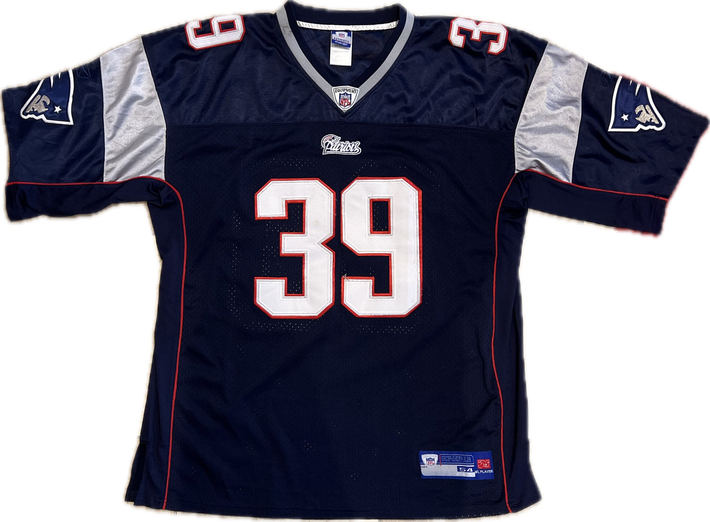 Vintage New England Patriots #39 Football NFL Jersey