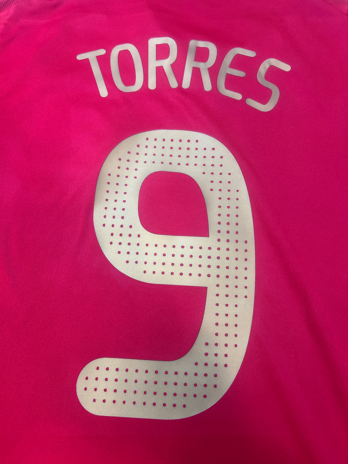 Authentic Torres #9 Spain 2007-09 Home Football