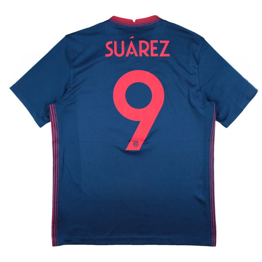 Authentic Suárez #9 Atletico Madrid 2020-21 Away Football