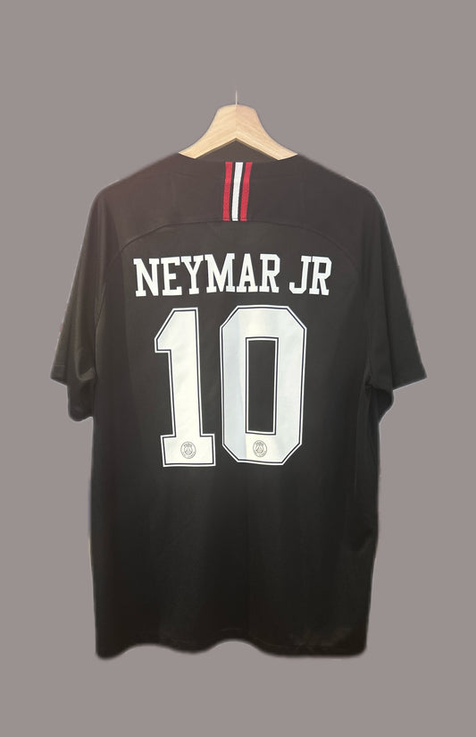 Authentic Neymar Jr #10 PSG 2018/19 Third Football T-Shirt