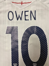 Authentic #10 Owen 2007-09 England Home Football