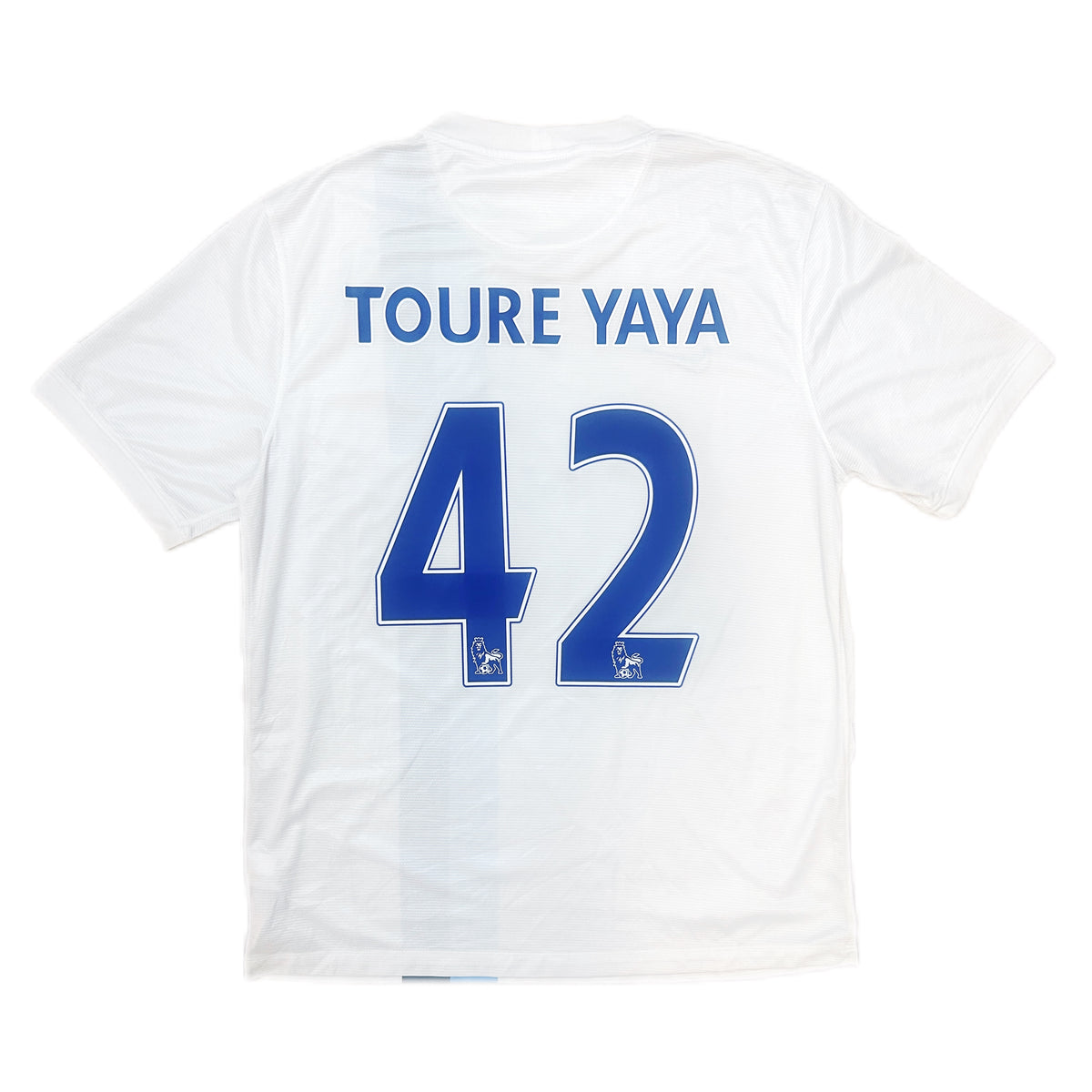 Authentic Toure Yaya #42 Manchester City 2013-14 Third Football