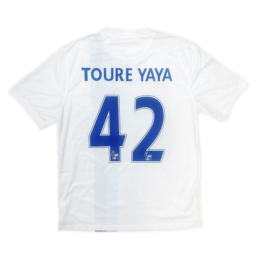Authentic Toure Yaya #42 Manchester City 2013-14 Third Football