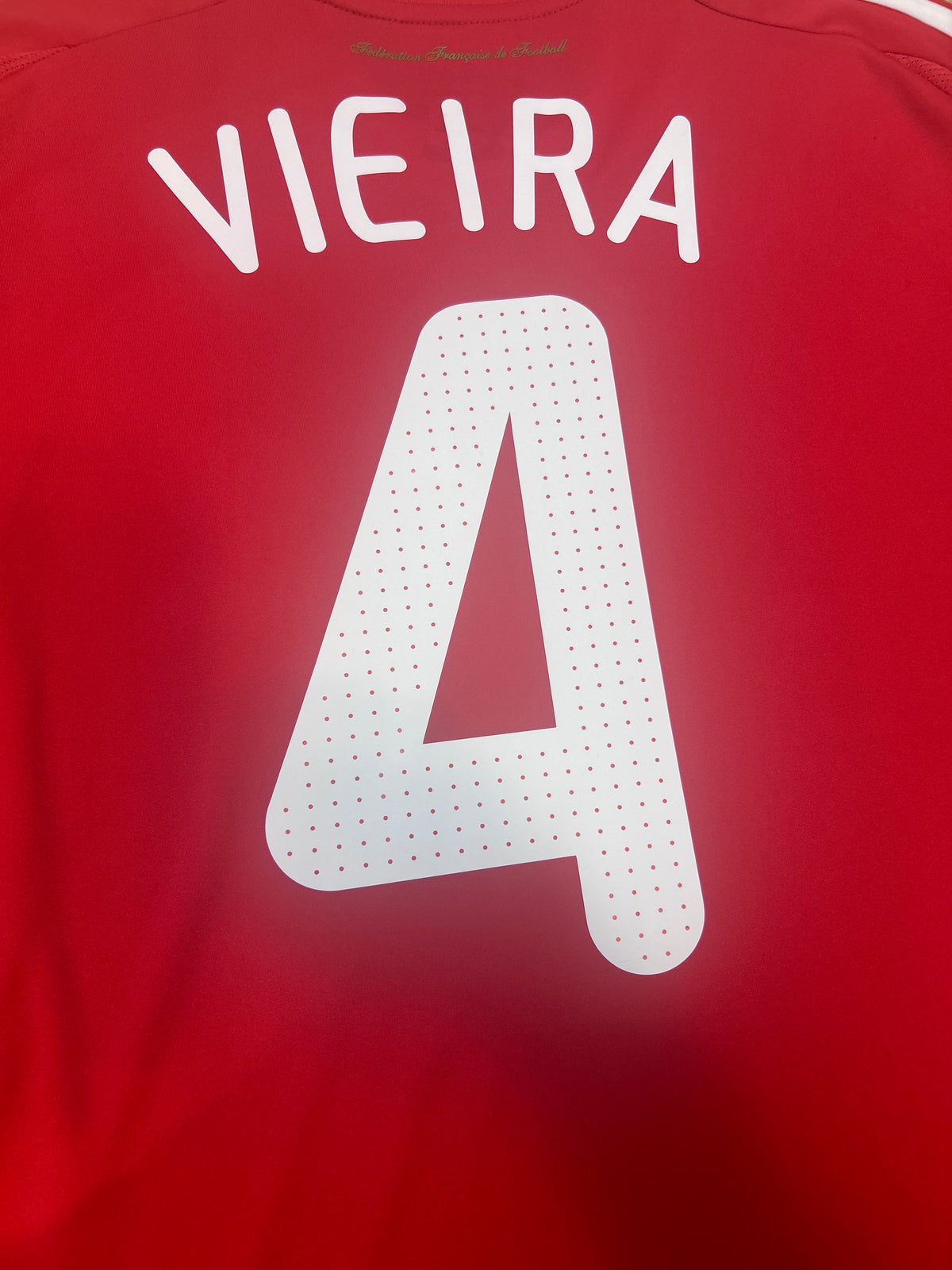 Authentic Vieira #4 France 2007-08 Away Football