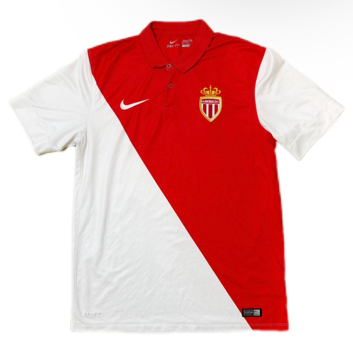 Authentic Bernardo #15 AS Monaco 2014-15 Home Football