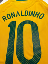 Authentic Ronaldinho #10 Brazil 2010-11 Home football