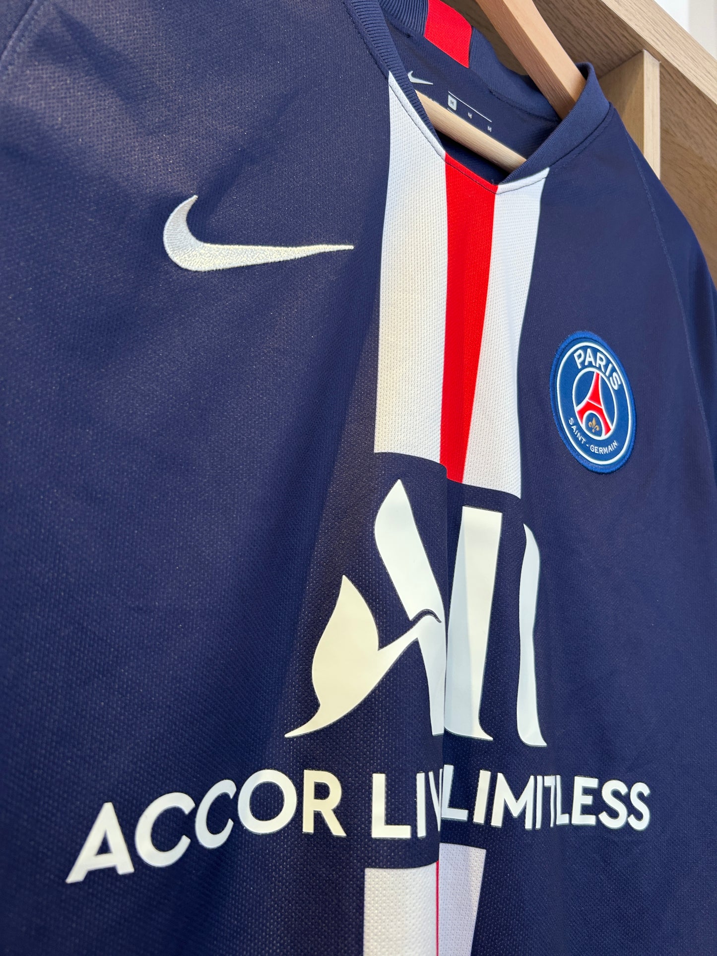 Authentic Mbappé #7 PSG 2019-20 Home Football T-Shirt