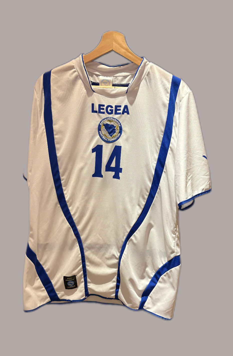 Vintage #14 Vedad Ibišević's Bosnia and Herzegovina national football team jersey