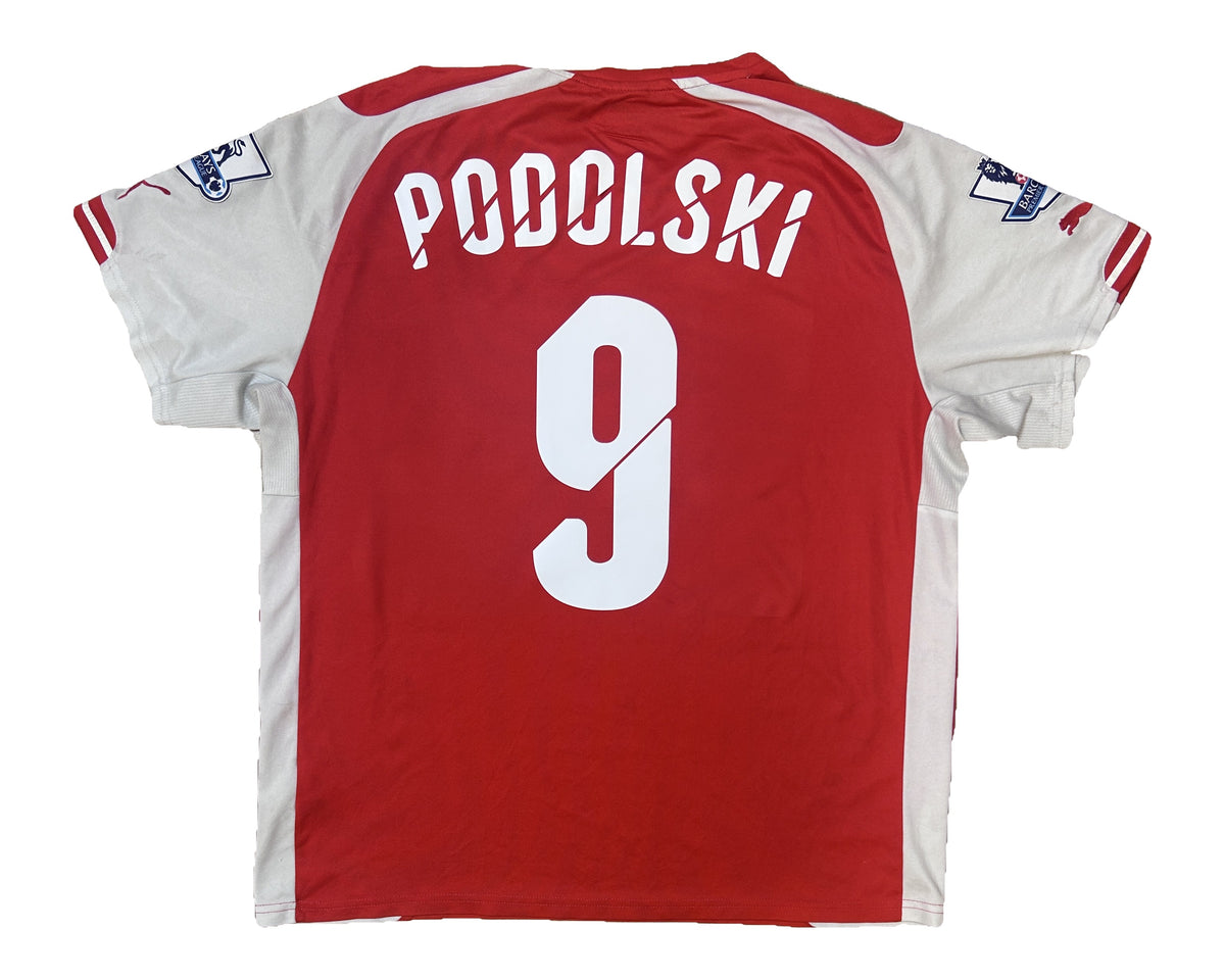 Podolski Arsenal 2014-15 home shirt back