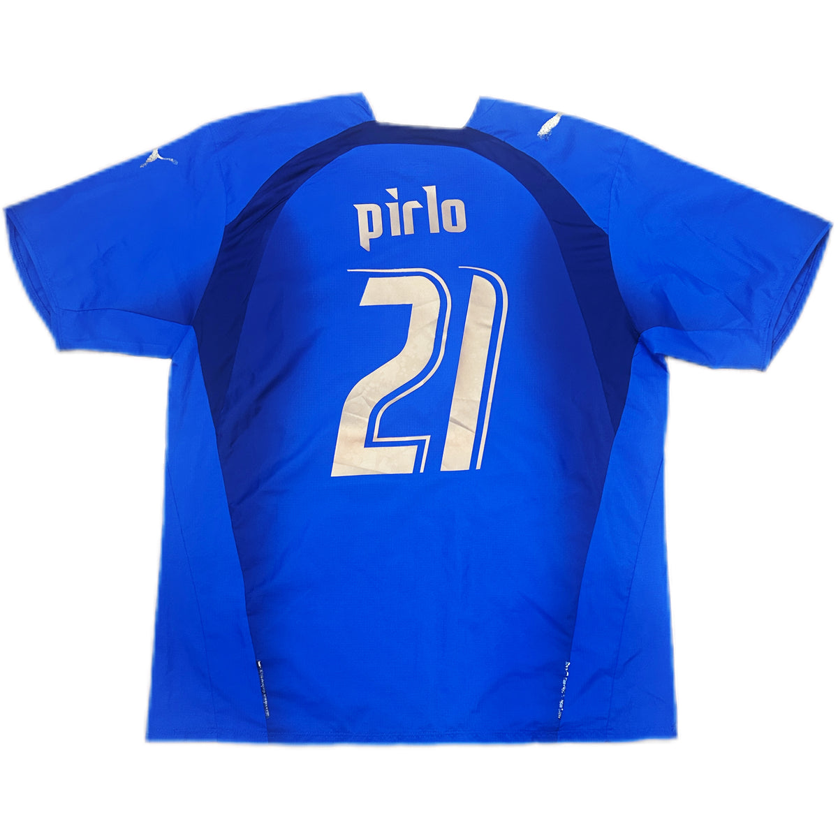 Authentic Pirlo #21 Italy 2005-06 Home Football