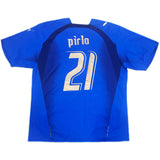 Authentic Pirlo #21 Italy 2005-06 Home Football