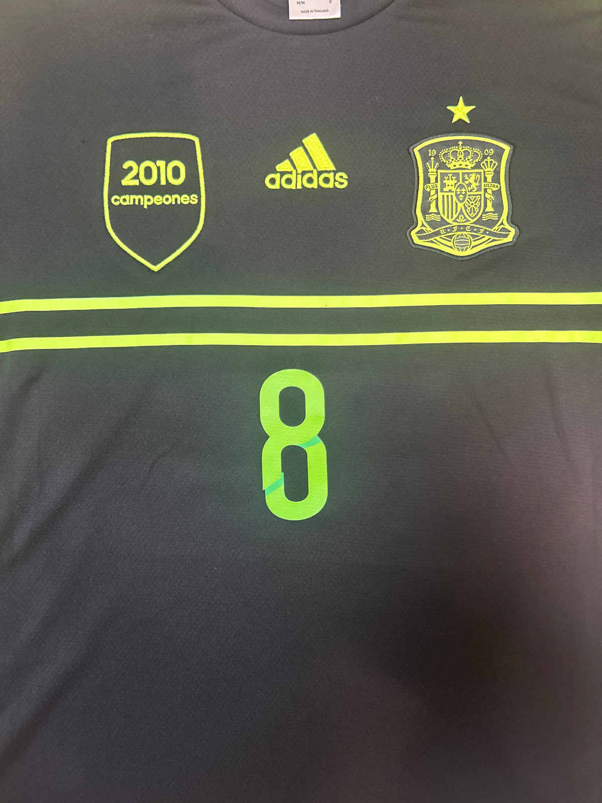 Authentic Xavi #8 Spain 2013-15 Away Football