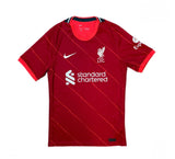 Authentic #11 M. Salah Liverpool 2021-22 Home Football