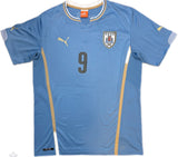 Authentic Suarez #9 2014-15 Home Uruguay Football