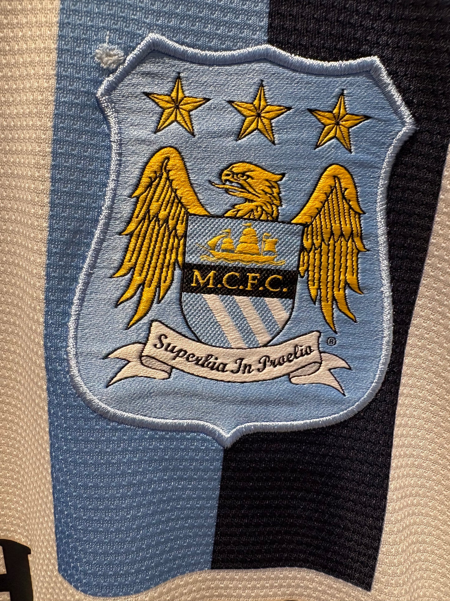 Vintage #42 Toure Yaya Nike Manchester City 2013-14 Away long-sleeve football jersey.