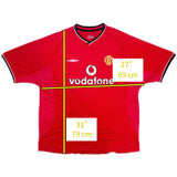 Authentic Beckham #7 Manchester United 2000-01 Home Football