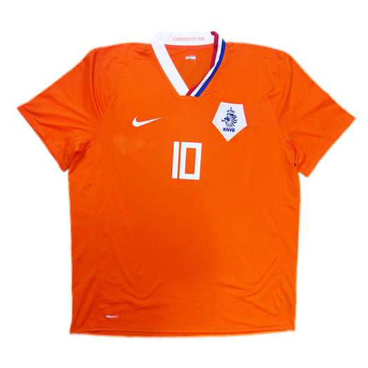 Authentic Sneijder #10 Netherlands 2008-10 Home Football