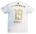 Maillot de football extérieur authentique Davies #19 Bayern Munich 2022-23