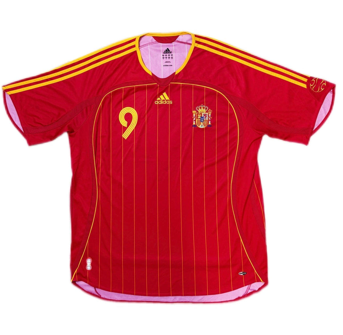 Authentic F.Torres #9 Spain 2006-08 Home Football