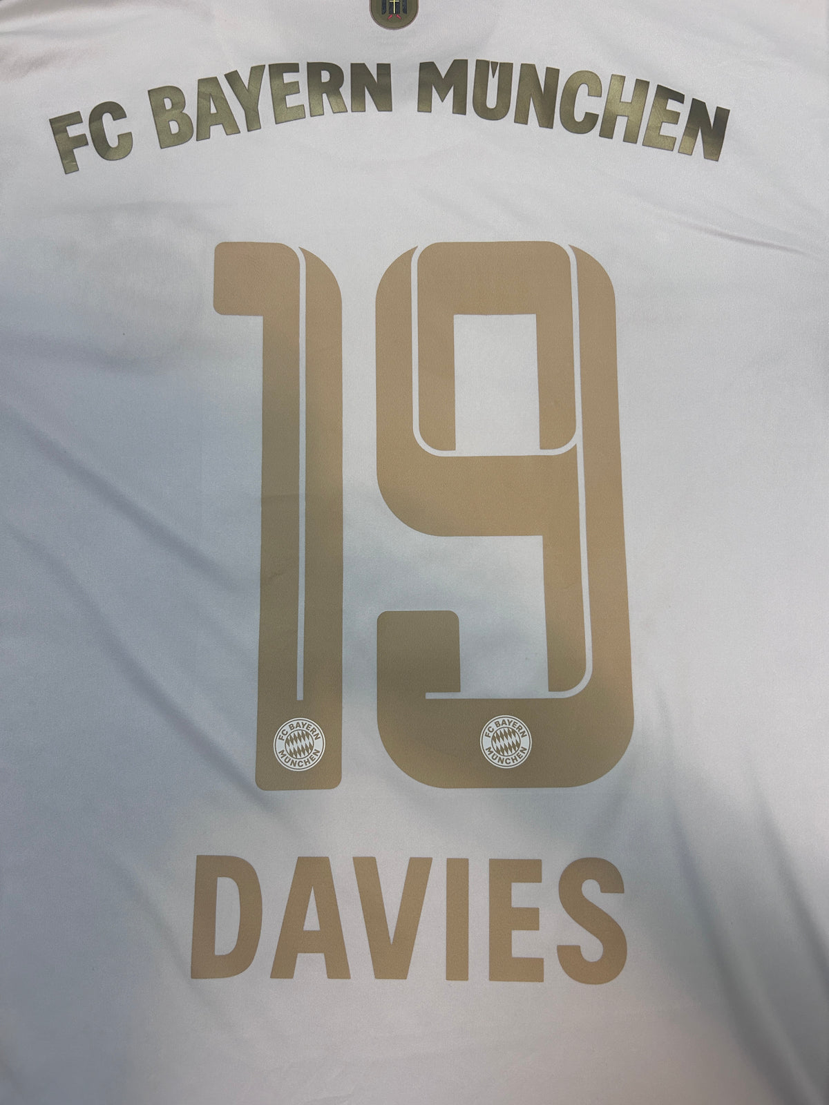 Authentic Davies #19 Bayern Munich 2022-23 Away Football