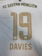 Maillot de football extérieur authentique Davies #19 Bayern Munich 2022-23