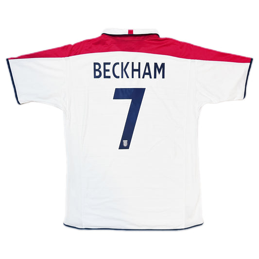 Authentic Beckham #7 England 2003-05 Home Football
