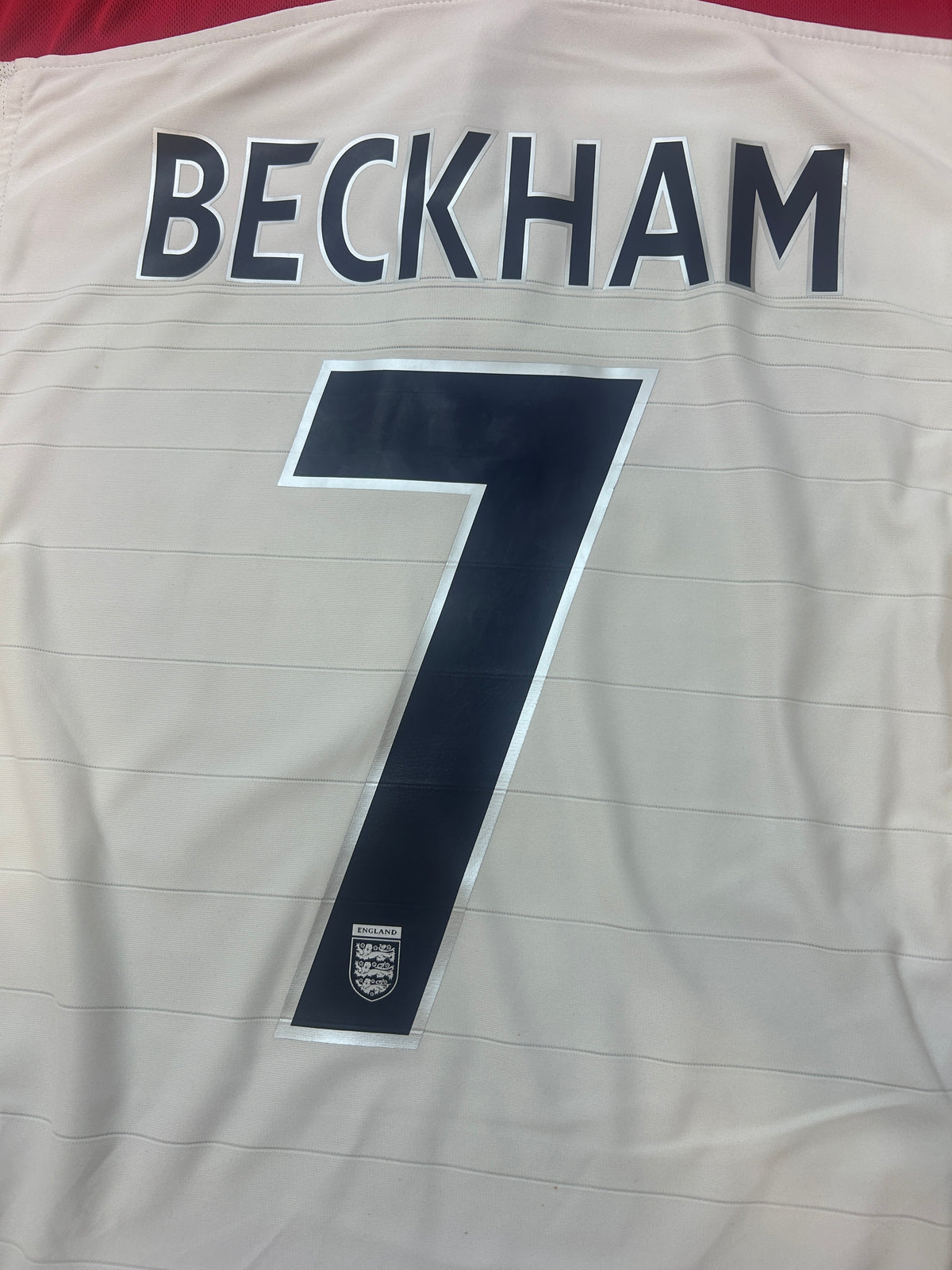 Authentic Beckham #7 England 2003-05 Home Football