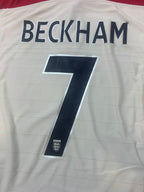 Authentic Beckham #7 England 2003-05 Home Football