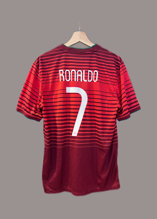 Authentic Ronaldo #7 Portugal 2014-15 Home Football T-Shirt