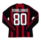 Maillot Ronaldinho #80 AC Milan Domicile 2008-09 Authentique