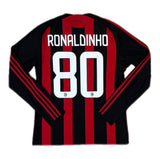 Authentic Ronaldinho #80 AC Milan 2008-09 Home Football