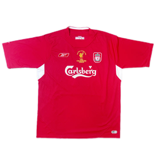 Authentic Morientes #19 Liverpool 2004-05 Home Football