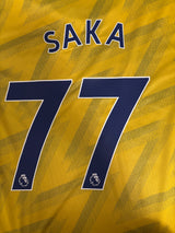 Authentic Saka #77 Arsenal 2019/20 Away football