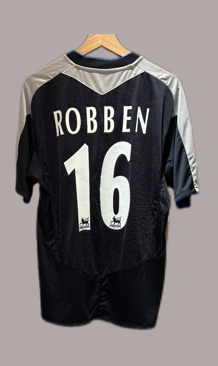 Vintage #16 Robben Umbro Chelsea F.C. 2004-05 away football shirt