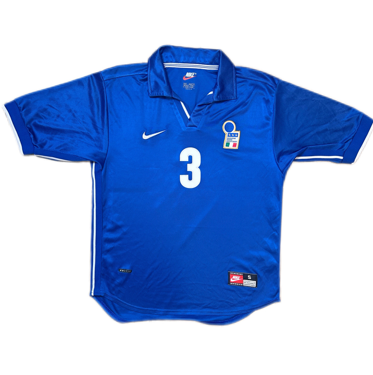 Authentic Maldini #3 Italy 1997-98 Home