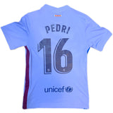 Authentic Pedri #16 FC Barcelona 2021-22 Away Football