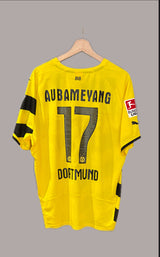 Authentic #17 Aubameyang Dortmund 2014/15 Home Football Shirt