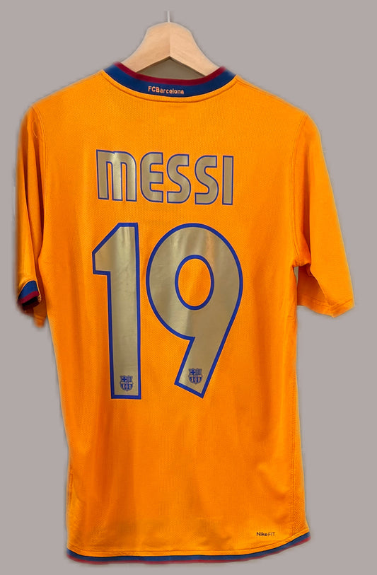 Vintage #19 Messi FC Barcelona 2006-2007 away football shirt
